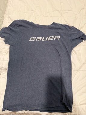 Bauer Navy Heather Logo T‑Shirt